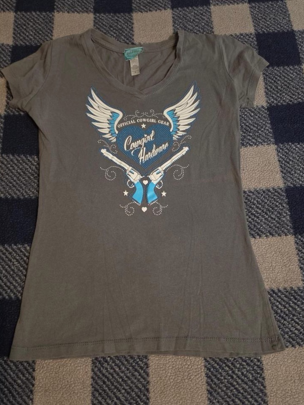 Y2k scene mcbling style shirt by cowgirl hardware